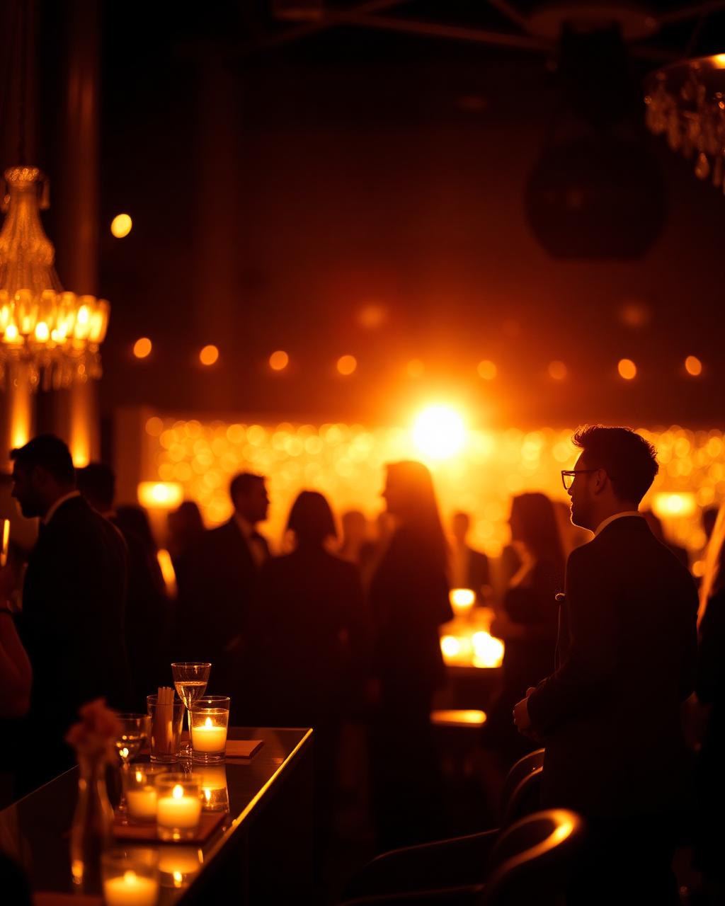 Cocktail event ambiance